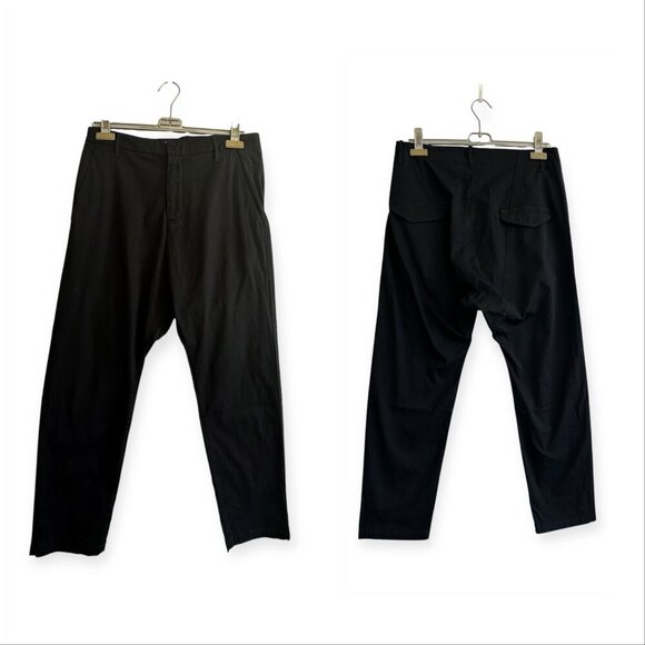Nili Lotan Paris Drop Crotch Cropped‎ Pants in Jet Black  Size 6, New with tag - Picture 12 of 12